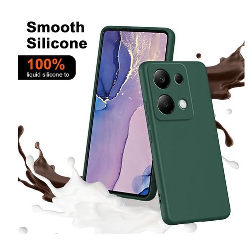 Coque Pour Xiaomi Redmi Note 13 Pro 4g / Poco M6 Pro 4g - Housse Etui Silicone Gel Fine + Verre Trempe - Vert