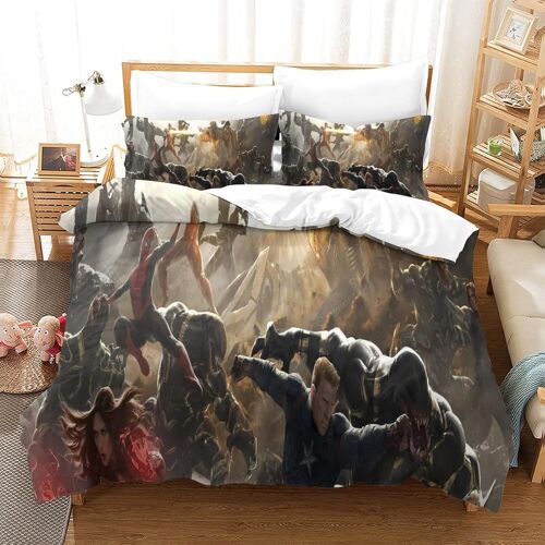 Superhero Parure De Lit Pi¿¿Ces ¿¿ The Avengers Th¿¿Me Imprim¿¿ En D Avec Housse De Couette ¿¿ Fermeture ¿¿Clair Dissimul¿¿E Housse De Couette Super Douce E