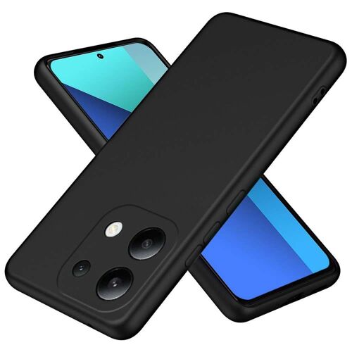Coque pour Xiaomi Redmi Note 13 4G - housse etui silicone gel fine + verre trempe - NOIR