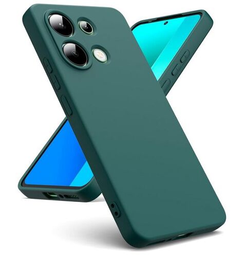 Coque pour Xiaomi Redmi Note 13 4G - housse etui silicone gel fine + verre trempe - VERT