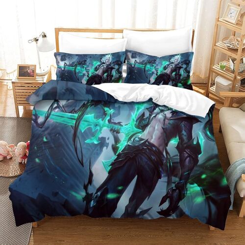 Gamers Chambre D¿¿Coration Ensemble De Literie Motif Imprim¿¿ D Ultra Doux Housse De Couette Fermeture ¿¿Clair Dissimul¿¿E Housse De Couette Taie D'oreill