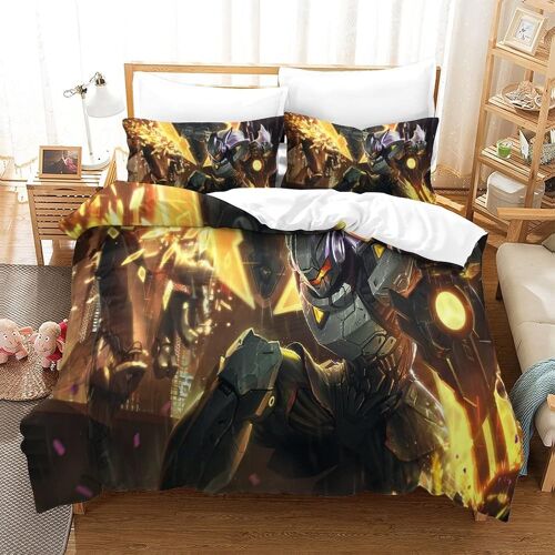 Housse De Couette Gamers D Ensembles,Parure De Lit Et Taies D'oreiller Motif Leona,Housse De Couette Adulte Enfants Double£¿Xcm£©