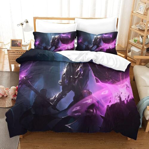 Gamers Parure De Lit Pi¿¿Ces Pour Karthus Impression D Housse De Couette En Microfibre Avec Taies Double£¿Xcm£©