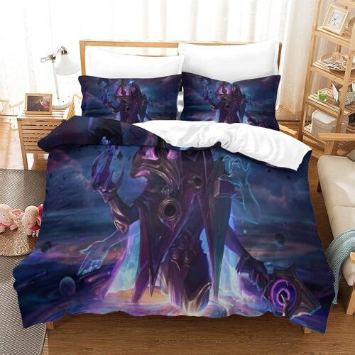 Gamers Ensemble De Literie Imprim¿¿ En D Parure De Lit Housse De Couette Dark-Cosmic-Jhin,Sets De Housse Couette En Microfibre,Doux Et Confortable Doub