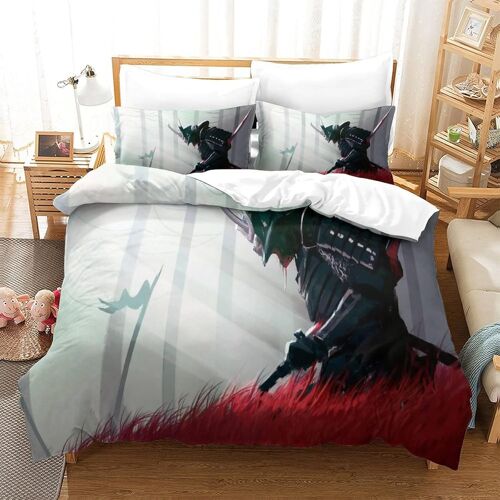 Samurai Impression D Th¿¿Me Microfibre Doux Housse De Couette Ensemble De Literie Pi¿¿Ces Avec Taie D'oreiller Housse De Couette King£¿Xcm£©
