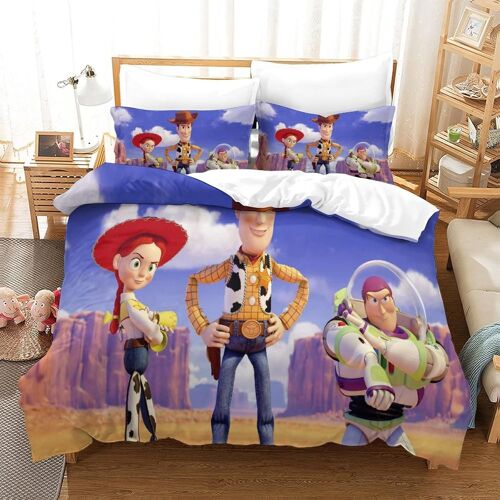 Toy Story Housse De Couette, Parure De Lit Cartoon Character Avec Taies D'oreiller,Pour D¿¿Co Chambre Adulte Enfant Double£¿Xcm£©