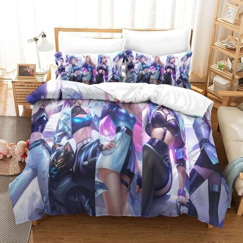 Gamers Ensemble De Literie Imprim¿¿ D Housse De Couette ¿¿ Game Role Th¿¿Me Pi¿¿Ces Avec Taies D'oreiller ¿¿ Fermeture ¿¿Clair Dissimul¿¿E Et Housse De Coue