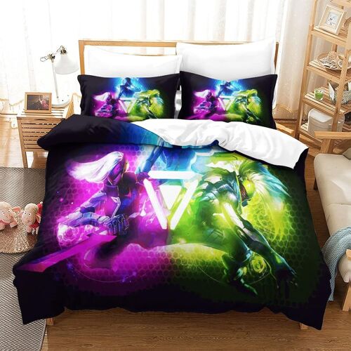 Gamers Parure De Lit Pi¿¿Ces ¿¿ Game Role Th¿¿Me Imprim¿¿ En D, Avec Housse De Couette ¿¿ Fermeture ¿¿Clair Dissimul¿¿E, Housse De Couette Super Douce Et Co