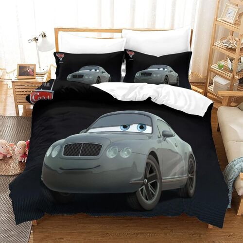 Parure De Lit De Cars Ensemble De Housse De Couette Prince Wheeliam Imprim¿¿ D Taie D'oreiller Pour Adultes Enfants Double£¿Xcm£©