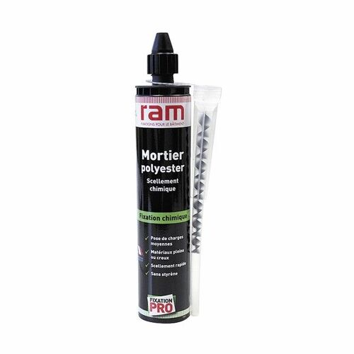Cartouche scellement chimique 300ml + canule - RAM