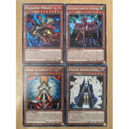 (807) Spadassin Mirage + Ange De Loyauté + Prètre Invocateur + Soyeuquitaire Altergeist (Yu Gi Oh) 