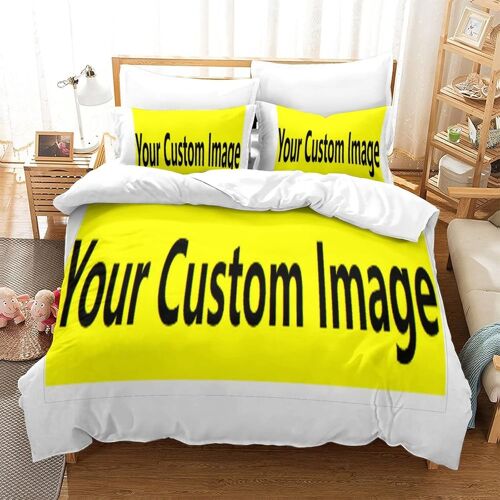 Your Custom Image Ensemble Housse De Couett Imprim¿¿ D Et Taie D'oreiller,Ultra Doux Microfibre Hypoallerg¿¿Nique £¬Ensemble Housse De Couette Avec Ferme