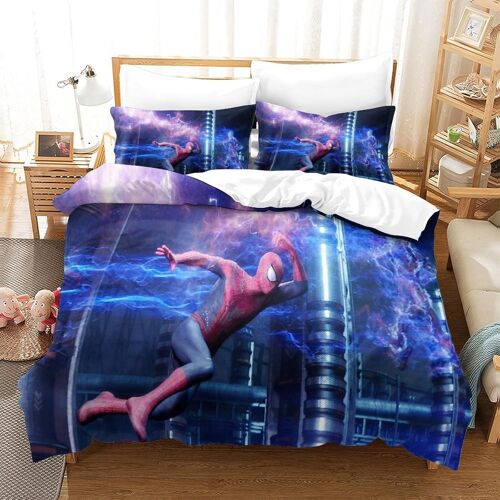 Spiderman Housse De Couette, Parure De Lit Movie Posters Et Taies D'oreiller, Pour Déco Chambre Adulte Enfant King¿Xcm¿