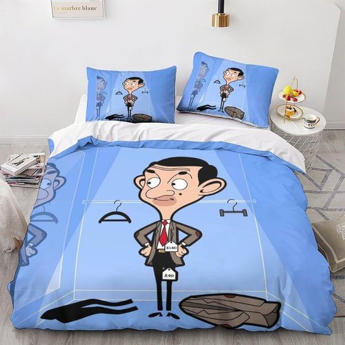 Mr. Bean Impression En D Sets De Housse De Avec Fermeture Eclair Couettes Movie Comics Animation Housse De Couette Microfibre ¿Adulte Gar? On Fille Ns