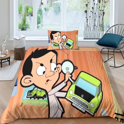 Mr. Bean Impression En D Sets De Housse De Avec Fermeture Eclair Couettes Movie Comics Animation Housse De Couette Microfibre ¿Adulte Gar? On Fille Ns