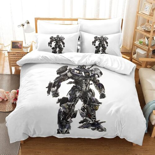 Transformers Impression En D Housse De Couette£¬Couette Microfibre Avec Fermeture Eclair Enfants Adultes£¬Decepticons Ensemble De Housse De C Oue