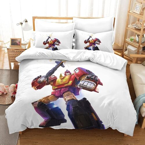 Transformers Autobot Impression En D Parure De Lit De Housse£¬Pour Adulte Adolescents£¬Robot Movie Pi¿¿Ces Housses Pour Couettes Respirant Fermet