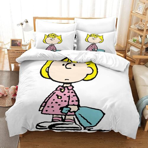 Parure De Lit Pi¿¿Ces Pour Snoopy Cartoon Dog Impression D Housse De Couette En Microfibre Hypoallergique Avec Fermeture ¿¿Clair Double£¿Xcm£©