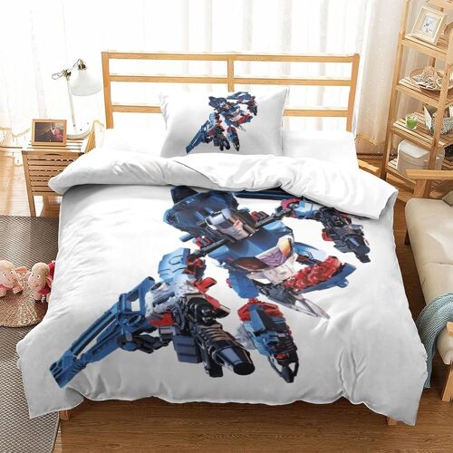 Transformers Autobot Impression En D Parure De Lit De Housse£¬Pour Adulte Adolescents£¬Robot Movie Pi¿¿Ces Housses Pour Couettes Respirant Fermeture Ecl