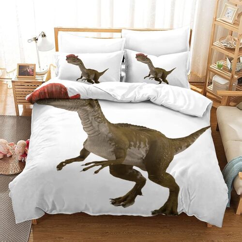 Jurassische Welt Impression En D Parure De Couette Avec Fermeture Eclair Housse De Couette Respirante£¬Pour Tout Le Monde£¬Dinosaurier Housse De Couette