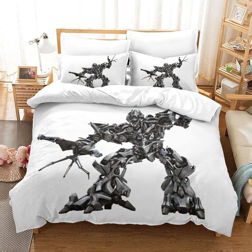 Transformers Impression En D Sets De Housse De Avec Fermeture Eclair Couettes Decepticons Housse De Couette Microfibre £¬Adulte Gar? On Fille Ns