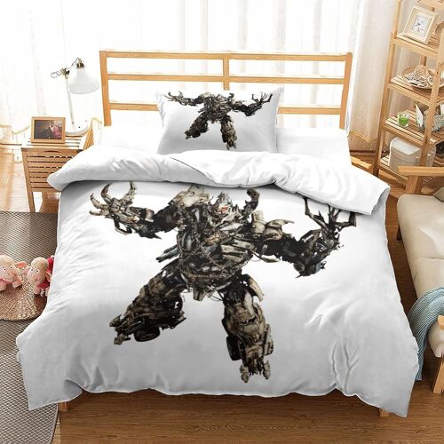Transformers Impression En D Sets De Housse De Avec Fermeture Eclair Couettes Decepticons Housse De Couette Microfibre £¬Adulte Gar? On Fille Ns