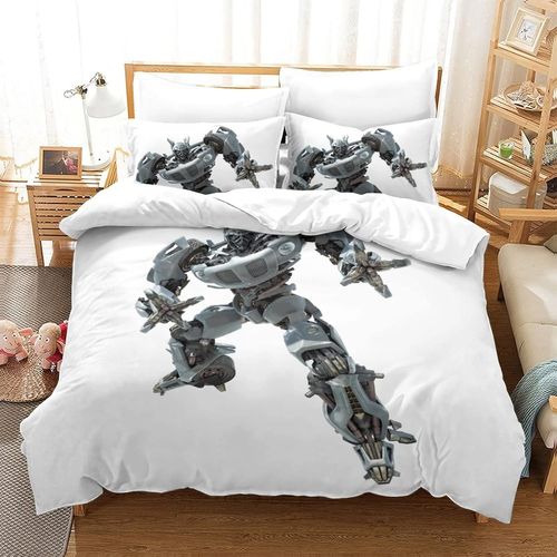Transformers Impression En D Housse De Couette£¬Couette Microfibre Avec Fermeture Eclair Enfants Adultes£¬Decepticons Ensemble De Housse De C Oue