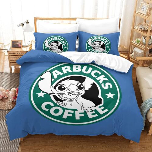 Stitch Impression En D Parure De Lit De Housse£¬Pour Adulte Adolescents£¬Lilo & Stitch Pi¿¿Ces Housses Pour Couettes Respirant Fermeture Eclair A