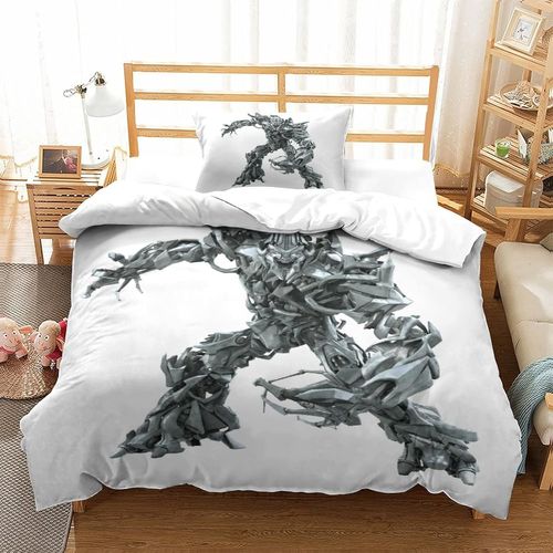 Transformers Impression En D Sets De Housse De Avec Fermeture Eclair Couettes Decepticons Housse De Couette Microfibre £¬Adulte Gar? On Fille Ns