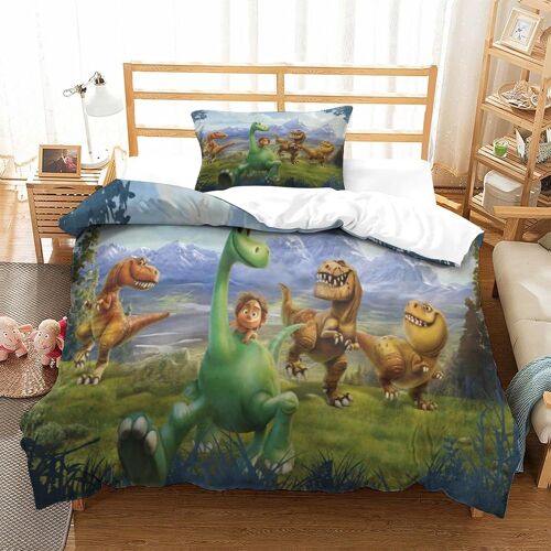 Dinosaur Impression En D Sets De Housse De Avec Fermeture Eclair Couettes D Pattern Backpack Housse De Couette Microfibre £¬Adulte Gar? On Fille Nsembl