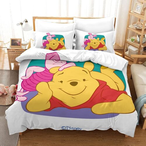 Winnie The Pooh Impression En D Parure De Couette Avec Fermeture Eclair Housse De Couette Respirante£¬Pour Tout Le Monde£¬Animated Characters Housse De