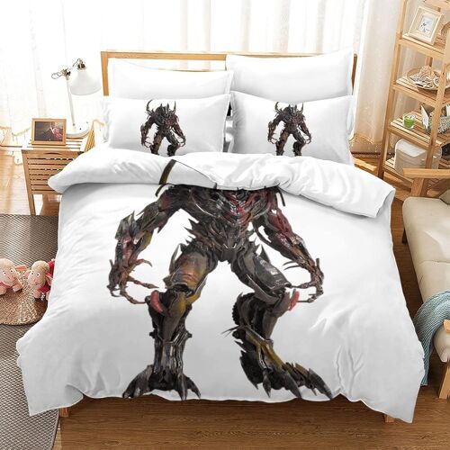 Transformers Autobot Impression En D Housse De Couette£¬Couette Microfibre Avec Fermeture Eclair Enfants Adultes£¬Robot Movie Ensemble De Housse De C Ou