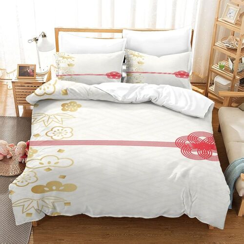 Style Japonais Housse De Couette Avec Couette Microfibre Avec Fermeture ¿¿Clairadulte Enfants Adultes Ensemble De Housse De Couette Ensemble De Literie