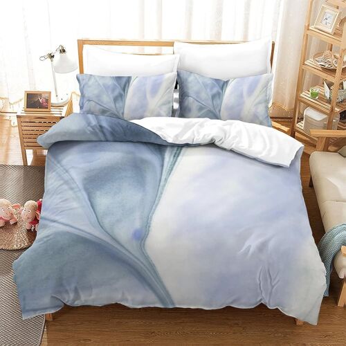 Bleu Housse De Couette Avec Couette Microfibre Avec Fermeture Eclairadulte Enfants Adultes Ensemble De Housse De C Ouette Ensemble De Literie Avec Tai