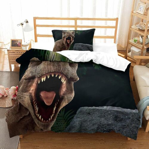 Dinosaur Impression En D Parure De Couette Avec Fermeture Eclair Housse De Couette Respirante£¬Pour Tout Le Monde£¬D Pattern Backpack Housse De C