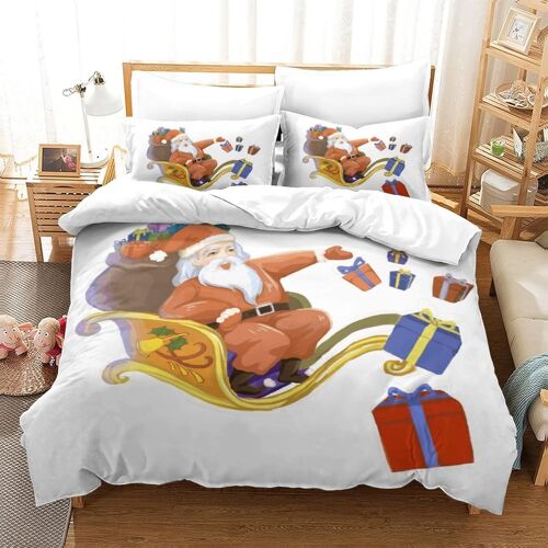 Christmas Impression En D Sets De Housse De Avec Fermeture Eclair Couettes Festival Housse De Couette Microfibre £¬Adulte Gar? On Fille Nsemble£¬