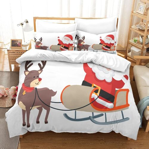 Christmas Impression En D Sets De Housse De Avec Fermeture Eclair Couettes Festival Housse De Couette Microfibre £¬Adulte Gar? On Fille Nsemble£¬