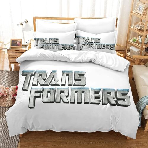 Transformers Autobot Impression En D Sets De Housse De Avec Fermeture Eclair Couettes Robot Movie Housse De Couette Microfibre £¬Adulte Gar? On Fille N