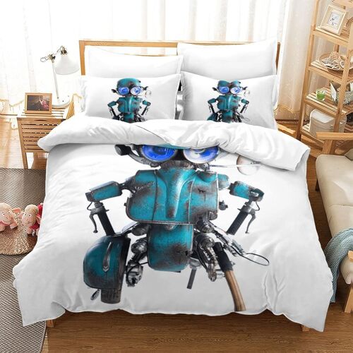 Parure De Lit Pi¿¿Ces Pour Transformers Autobot Robot Movie Impression D Housse De Couette En Microfibre Hypoallergique Avec Fermeture ¿¿Clair D