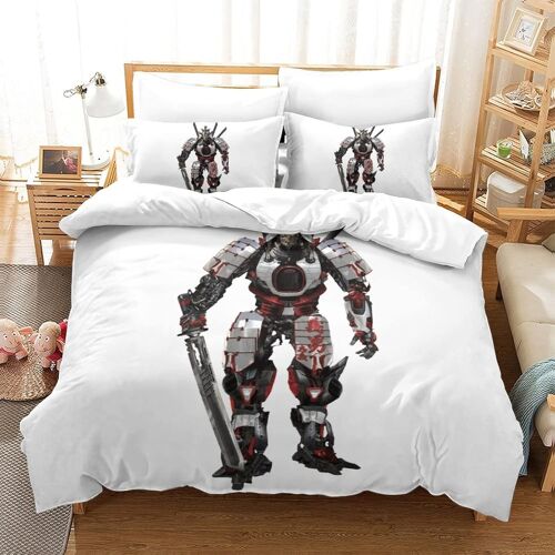 Transformers Autobot Impression En D Parure De Lit De Housse£¬Pour Adulte Adolescents£¬Robot Movie Pi¿¿Ces Housses Pour Couettes Respirant Fermet