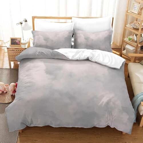 Rose Sets De Housse De Avec Fermeture Eclair Couettes Adulte Parure De Lit Pi¿¿Ces Pour En Microfibre R¿¿Versible Gar? On Fille Ensemble De Literie Ave