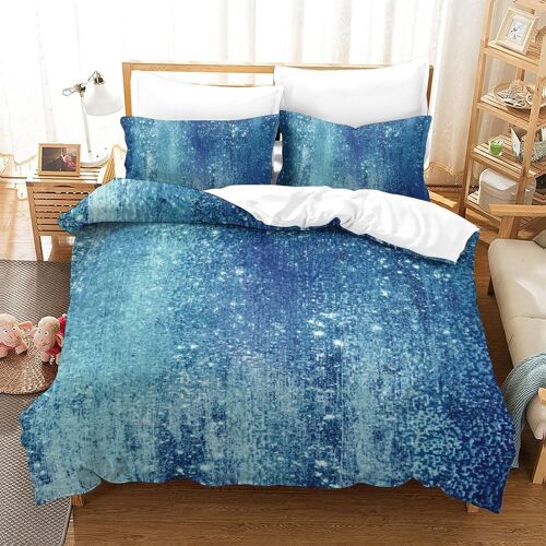 Bleu Parure De Couette De Lit Pi¿¿Ces Renforc¿¿ Avec Fermeture Eclair Housse De Couette Respirante Enfants Adultes Ense Mble De Housse De Couette Avec