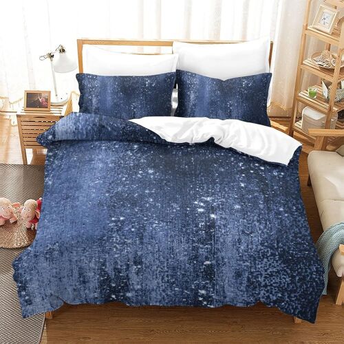 Bleu Housse De Couette Avec Couette Microfibre Avec Fermeture Eclairadulte Enfants Adultes Ensemble De Housse De C Ouette Ensemble De Literie Avec Tai