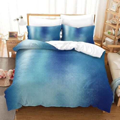 Bleu Sets De Housse De Avec Fermeture Eclair Couettes Adulte Parure De Lit Pi¿¿Ces Pour En Microfibre R¿¿Versible Gar? On Fille Ensemble De Literie Ave