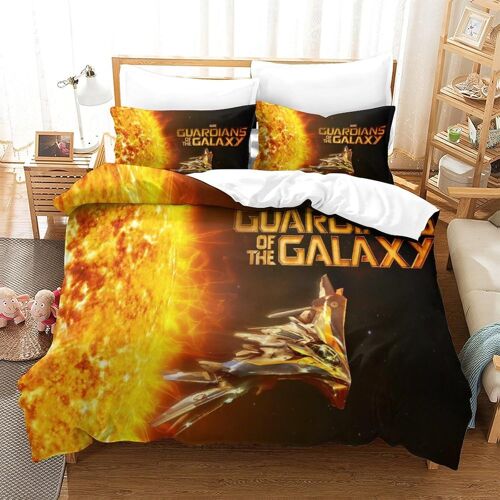 Guardians Of The Galaxy Impression En D Housse De Couette£¬Couette Microfibre Avec Fermeture Eclair Enfants Adultes£¬Marvel Animation Ensemble De Housse