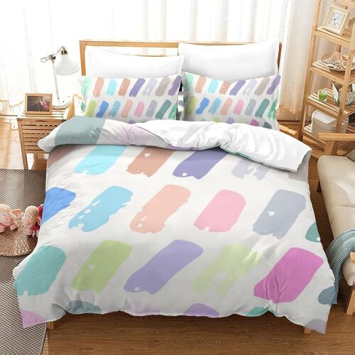 Mod¿¿Le Simple Parure De Couette De Lit Pi¿¿Ces Renforc¿¿ Avec Fermeture Eclair Housse De Couette Respirante Enfants Adultes Ense Mble De Housse De Coue
