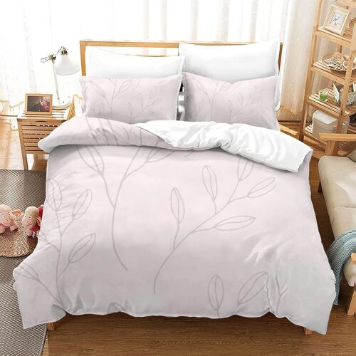 Rose Parure De Couette De Lit Pi¿¿Ces Renforc¿¿ Avec Fermeture Eclair Housse De Couette Respirante Enfants Adultes Ense Mble De Housse De Couette Avec