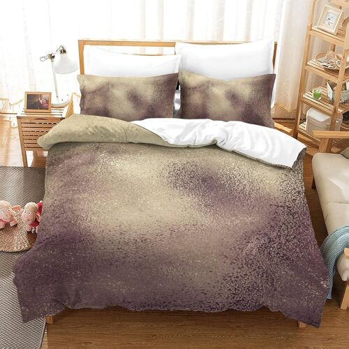 D'or Sets De Housse De Avec Fermeture Eclair Couettes Adulte Parure De Lit Pi¿¿Ces Pour En Microfibre R¿¿Versible Gar? On Fille Ensemble De Literie Ave