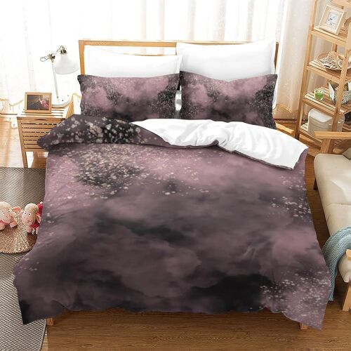 Rose Sets De Housse De Avec Fermeture Eclair Couettes Adulte Parure De Lit Pi¿¿Ces Pour En Microfibre R¿¿Versible Gar? On Fille Ensemble De Literie Ave