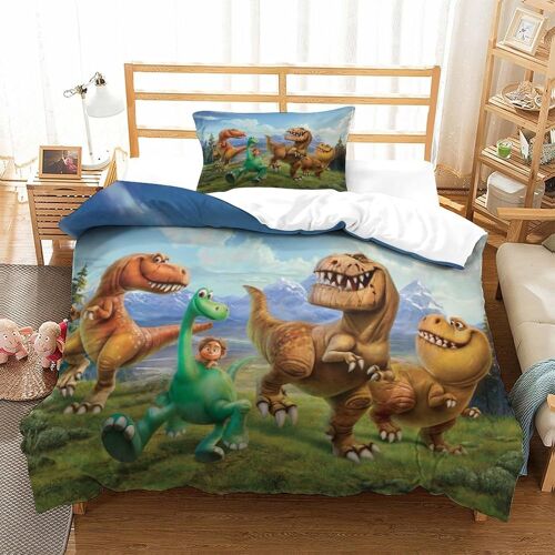 Dinosaur Impression En D Sets De Housse De Avec Fermeture Eclair Couettes D Pattern Backpack Housse De Couette Microfibre £¬Adulte Gar? On Fille Nsembl